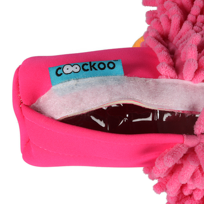 304/450758 Köpek Pembe Peluş Kaplı Pet Şişeli Oyuncak 27 cm - Thumbnail