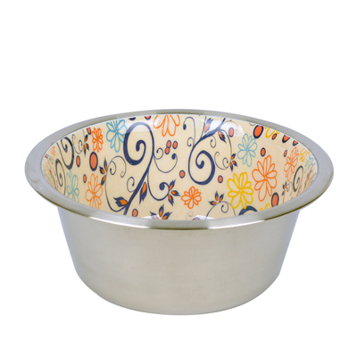 Flip - KE- 3272CF Seramik Kaplı Çelik Mama Kabı 470 ml