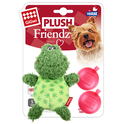 GiGwi - 6226 Plush Friendz Sesli Peluş Kurbağa Oyuncağı