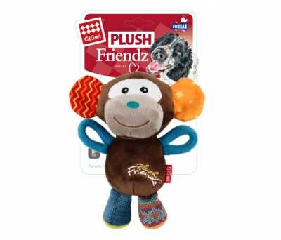 6286 Plush Friendz Sesli Maymun Peluş Köpek Oyunca