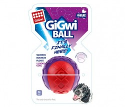 6296 Gigwi Ball Sert Top 6 cm Kırmızı Mor - Thumbnail