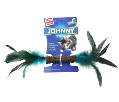 7068 Johnny Stick Catnipli Doğal Yeşil Çift Tüylü - Thumbnail