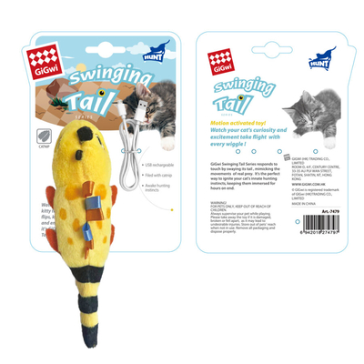 GiGwi - 7479 Kuyruğu Sallanan Kertenkele Kedi Oyuncağı