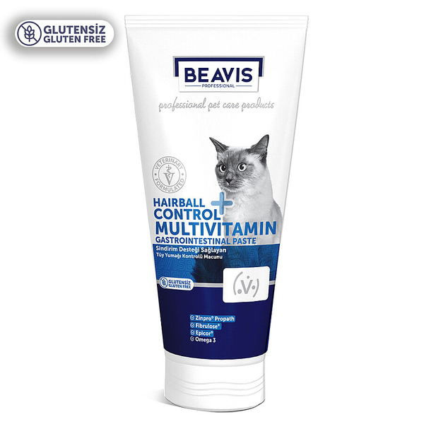 Beavis Hairball & Multivitamin & Gastrointestinal Kedi Malt Paste Glutensiz 75 ml - 6 Adet