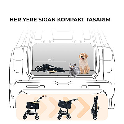 Bndc-102 Pet Arabası Haki