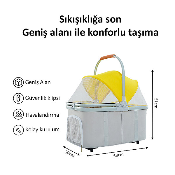 Bndc-105 Pet Arabası Açık Yeşil