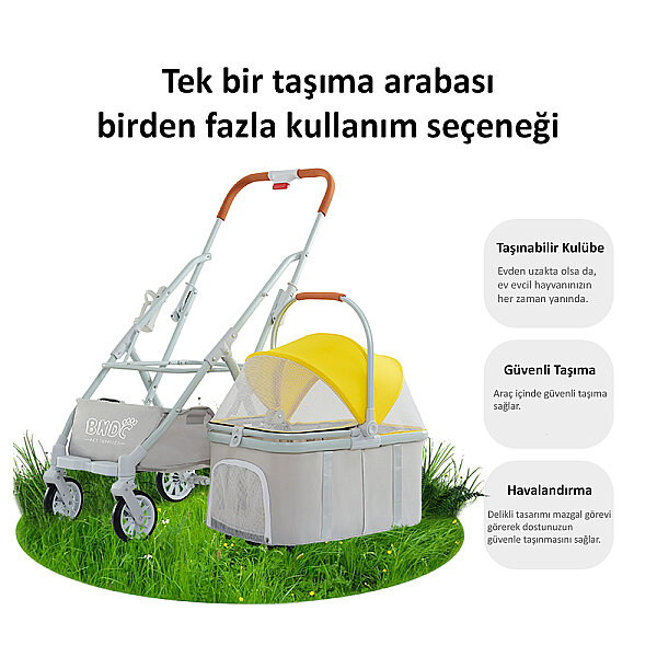 Bndc-105 Pet Arabası Açık Yeşil