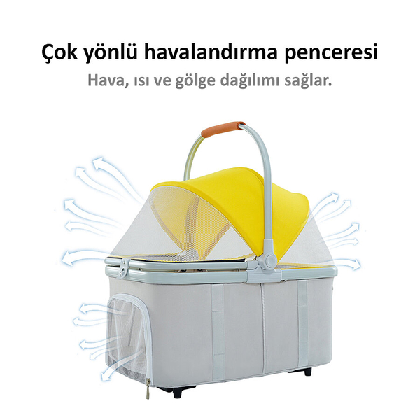 Bndc-105 Pet Arabası Sarı