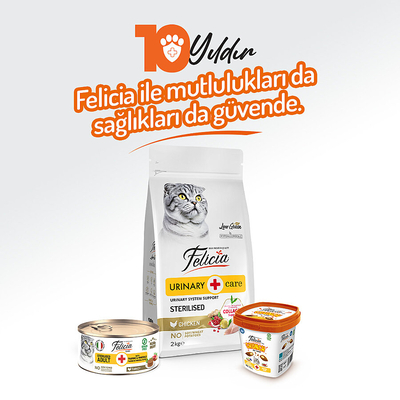 Felicia 85 Gr Hindili Ezme Kısırlaştırılmış Kedi Konserve Maması 24 Adet - Thumbnail