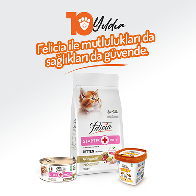 Felicia 85 gr Tavuklu Püre Yavru Kedi Konserve Maması 24 Adet - Thumbnail