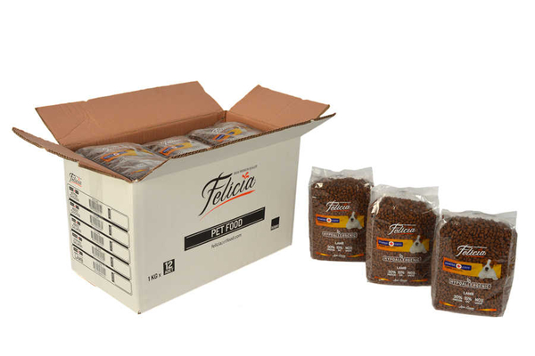 Felicia 12x1 Kg Kuzulu Az Tahıllı Small/Mini Yavru Köpek Maması HypoAllergenic Köpek Maması