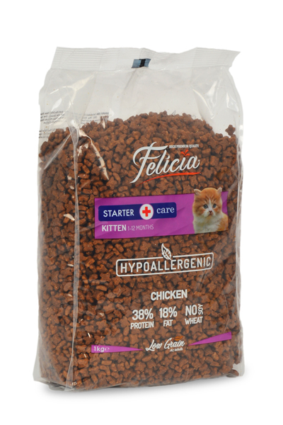 Felicia Az Tahıllı 12 X 1 Kg Yavru Tavuklu HypoAllergenic Kedi Maması - Thumbnail