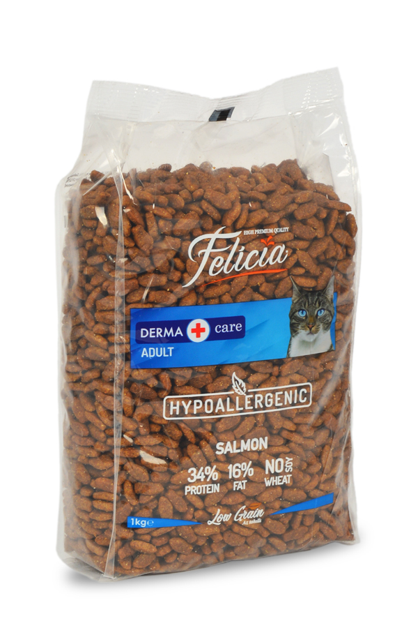 Felicia Az Tahıllı 12 X 1 Kg Yetişkin Somonlu HypoAllergenic Kedi Maması