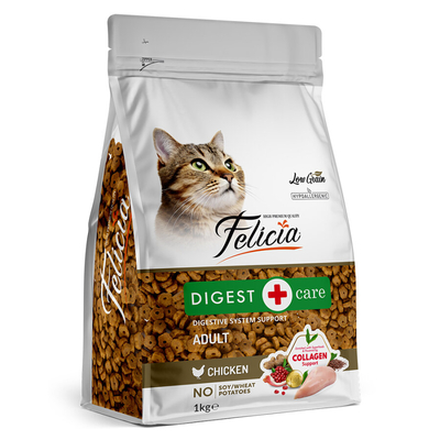 Felicia 12x1 Kg Kolajenli Tavuklu Az Tahıllı Yetişkin Kedi Maması HypoAllergenic Kedi Maması - Thumbnail