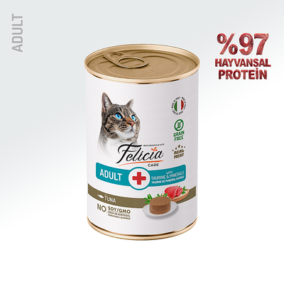 Felicia Yetişkin Tahılsız Ton Balıklı Kedi Konserve 400g - 12 Adet - Thumbnail