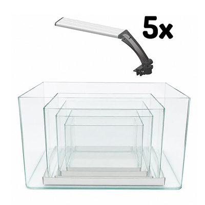 Haqos - Haqos CT-5li Set Akvaryum+Solaris 506 Aydınlatma