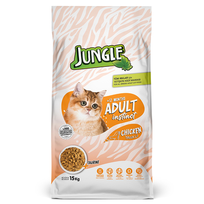 Jungle - Jungle 15 kg Tavuklu Yetişkin Kedi Maması