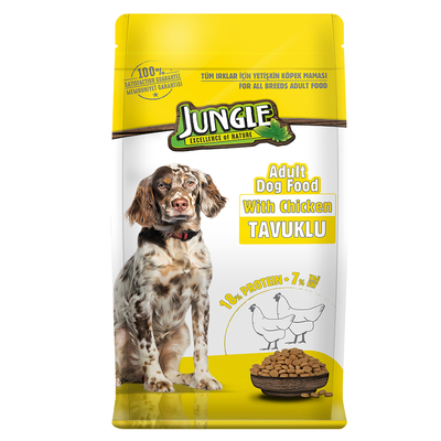 Jungle 15 kg Tavuklu Yetişkin Köpek Maması - Thumbnail
