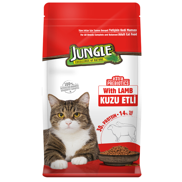 Jungle 15 kg Yetişkin Kedi Maması Kuzulu