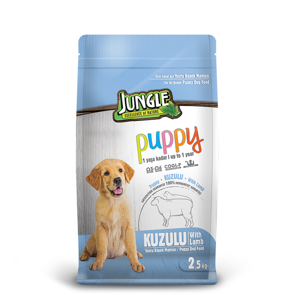 Jungle 2,5 kg-4 Adet Yavru Kuzu Etli Köpek Maması