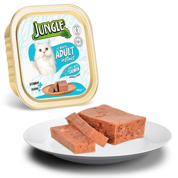 Jungle Kedi 100g 32'li Balıklı Ezme/Pate Mama