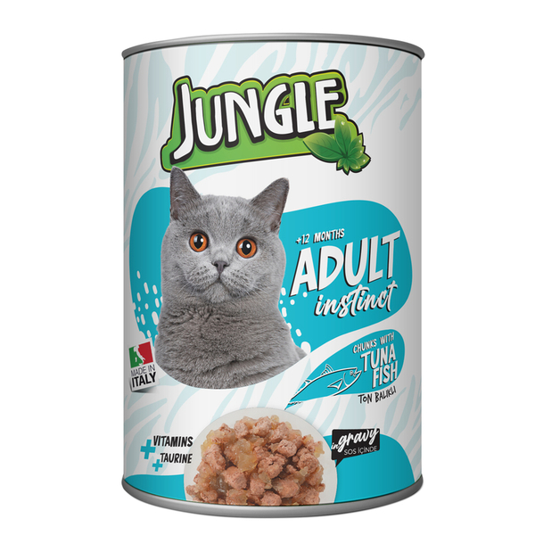Jungle Kedi 415 gr Ton Balıklı Konserve 24 Adet