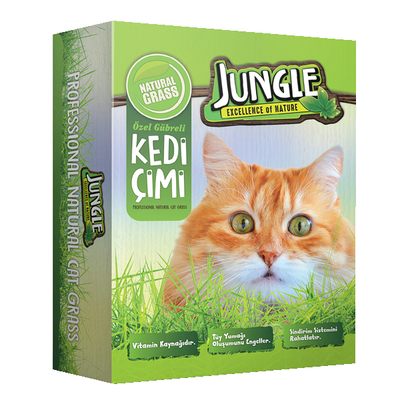 Jungle - Jungle Kedi Çimi Kutulu (Fileli) 6'lı