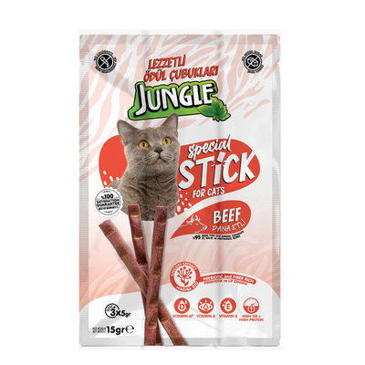 Jungle - Jungle Kedi Stick Ödül Dana Etli 3*5 gr - 30 Adet