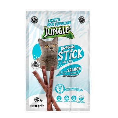 Jungle - Jungle Kedi Stick Ödül Somonlu 3*5 gr - 30 Adet