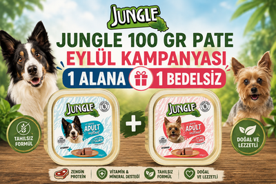  - JUNGLE KÖPEK 100 GR PATE EYLÜL KAMPANYASI 1 ALANA 1 BEDELSİZ