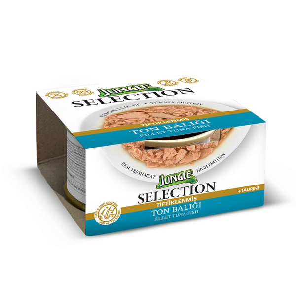 Jungle Selection 70 g Ton Balıklı Kedi Yaş Mama 12 Adet