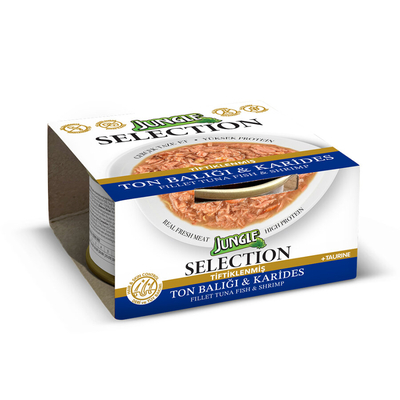 Jungle Selection 70 g Ton-Karides Kedi Yaş Mama 12 Adet - Thumbnail