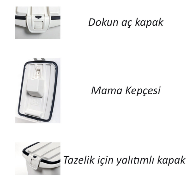 Mama Saklama Kabı Medium-Beyaz 33 kg