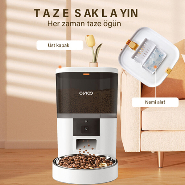 Otomatik Mama Makinesi 6 Lt Kameralı Wi-fi - Beyaz