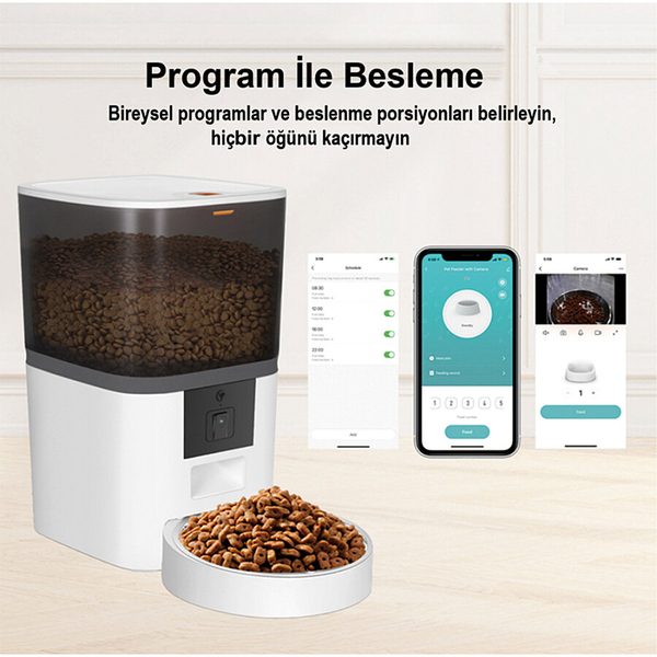 Otomatik Mama Makinesi 6 Lt Kameralı Wi-fi - Beyaz