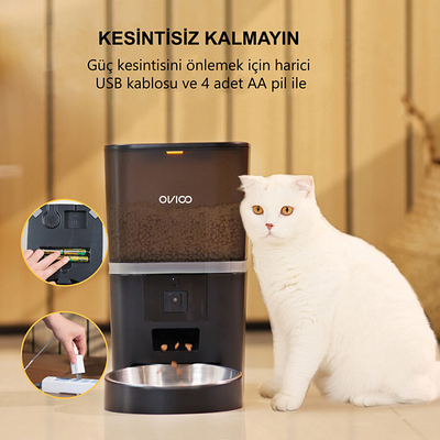 Otomatik Mama Makinesi 6 Lt Kameralı Wi-fi - Beyaz - Thumbnail