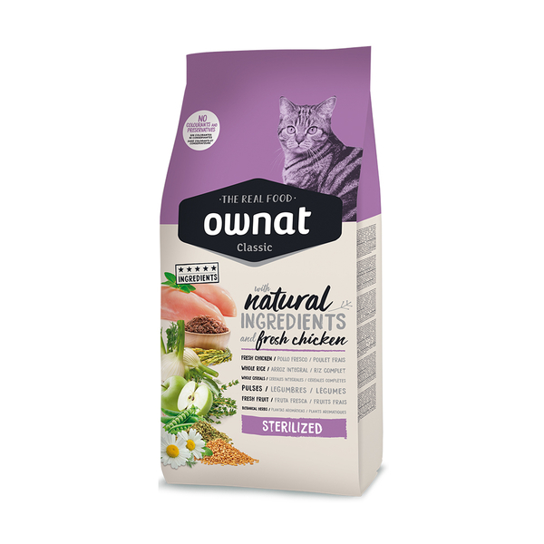 Ownat 1,5 kg Sterilised Tavuklu Kedi Maması