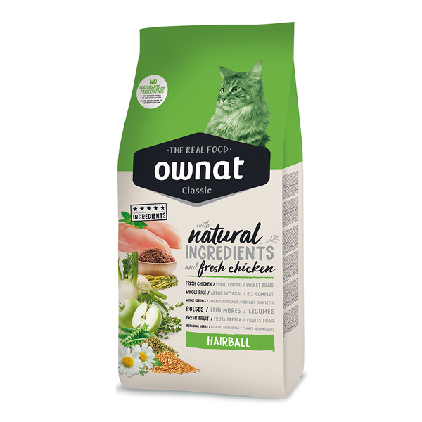 Ownat 4 kg Hairball Yetişkin Tavuklu Kedi Maması