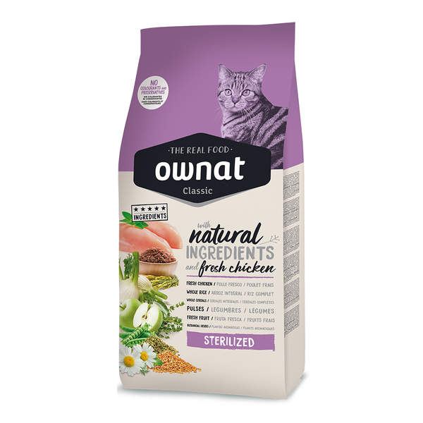 Ownat 4 kg Sterilised Tavuklu Kedi Maması