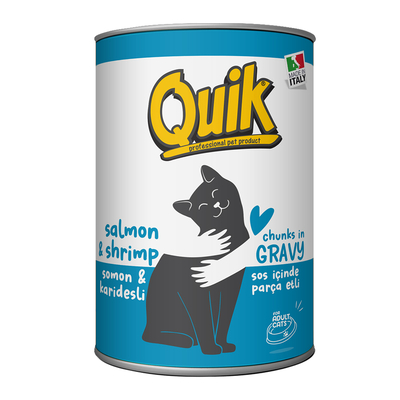 Quik Kedi 415 gr Somon-Karides Konserve 24 Adet - Thumbnail