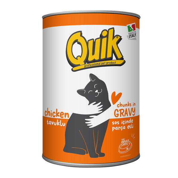Quik Kedi 415 gr Tavuklu Konserve 24 Adet