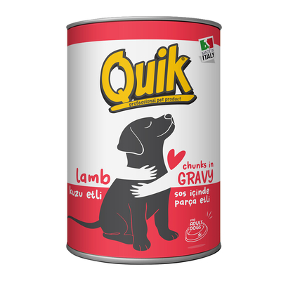 Quik Köpek 415 gr Kuzu Etli Konserve 24 Adet - Thumbnail