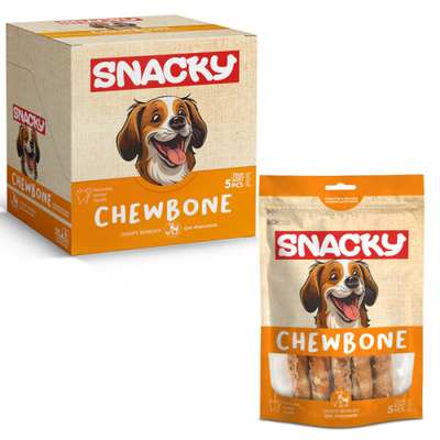 Snacky - Snacky Çıtır Munchy Köpek Ödül 5'li *13cm *100g *6 Paket
