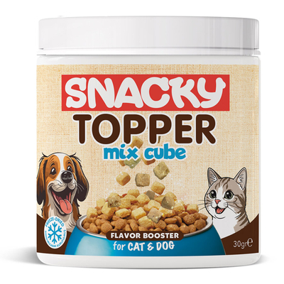 Snacky - Snacky Frize Dried Chicken Mix Toppers Cube 30 gr _ 3 Adet