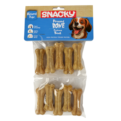 Snacky - Snacky Nat. Köpek Çiğneme Kemiği 5cm *10'lu *110g *10 Paket