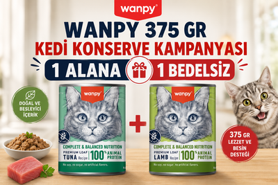  - WANPY 375 GR KEDİ KONSERVE KAMPANYASI 1 ALANA 1 BEDELSİZ