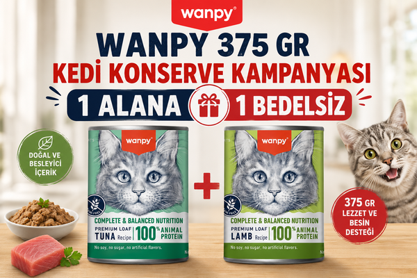 WANPY 375 GR KEDİ KONSERVE KAMPANYASI 1 ALANA 1 BEDELSİZ