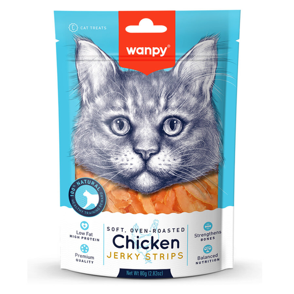 Wanpy Gerçek Tavuk Fileto 80 gr CA-04S-01 Yumuşak Kedi Ödülü