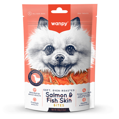 Wanpy - Wanpy Gerçek Somon Dilimleri 100 gr FA-31 Köpek Ödülü