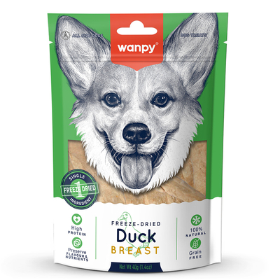 Wanpy - Wanpy Köpek Dondurularak Kurutulmuş Ördek Göğüs 40g